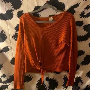 sweater with tie :))